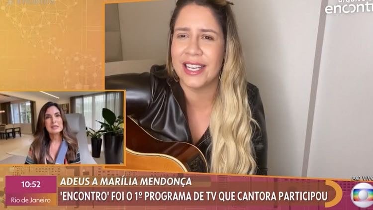 Fátima Bernardes, Marília Mendonça, Encontro