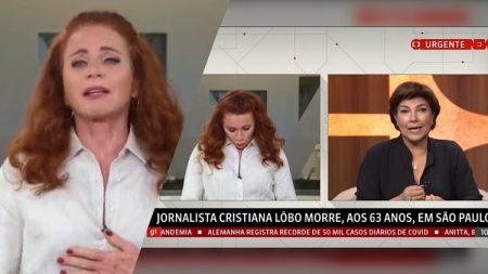 Morte de Cristiana Lôbo leva Leilane Neubarth às lágrimas ao vivo, no GloboNews: “Aprendi demais”