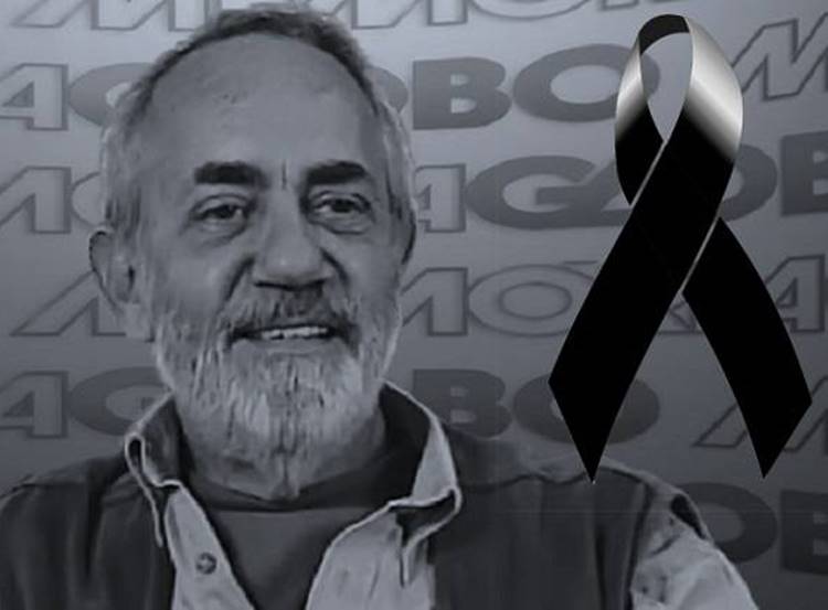 Paulo José morreu em 2021. Símbolo de luto. Foto de Paulo José - Partiu em agosto de 2021.