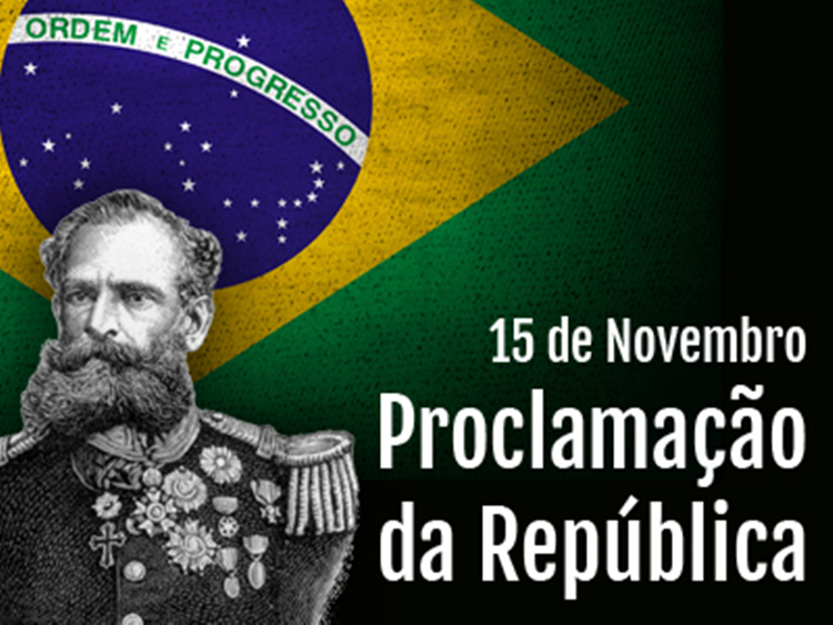 Foto sobre a Proclamação da República - data comemorativa de 15 de novembro.