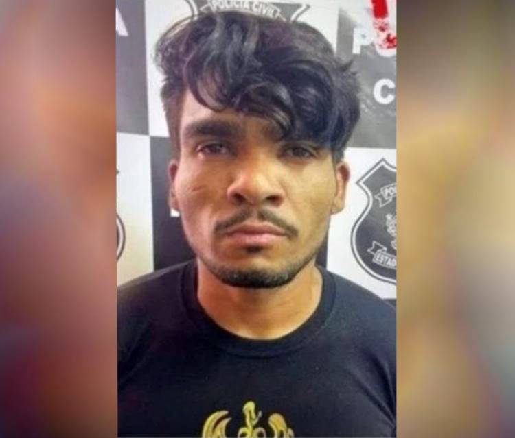 O serial killer Lázaro Barbosa em foto da polícia. Foto de serial killer Lázaro Barbosa.