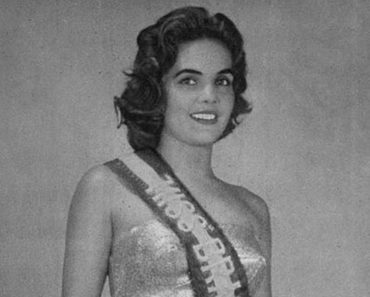Terezinha Morango quando Miss Brasil. Foto de Terezinha Morango - Partiu em março de 2021.