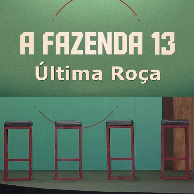 Última Roça de A Fazenda 13 - Banquinhos da Roça do reality show. Foto com os banquinhos da Roça