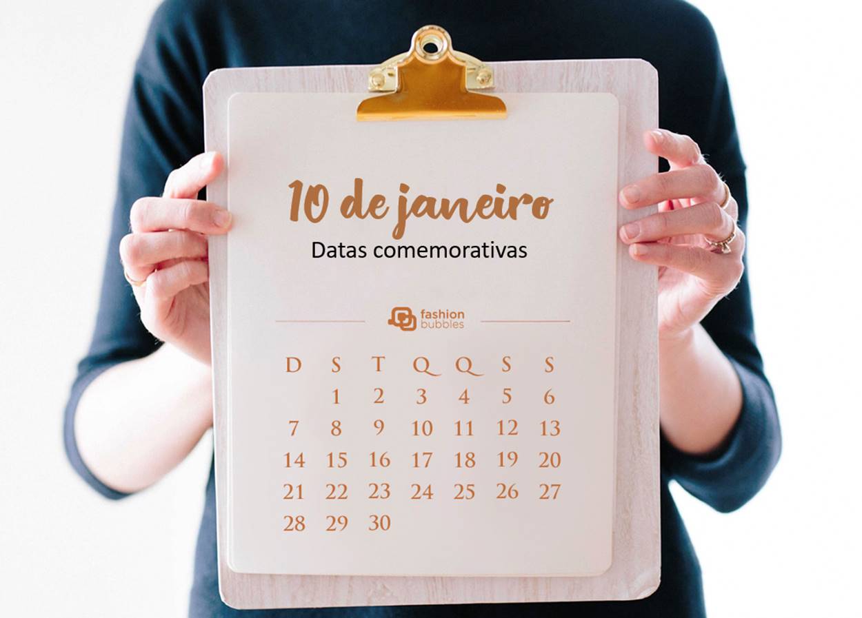 Foto de calendário com a data 10 de janeiro.