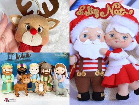 Enfeites e Bonecos de Natal – Faça você mesmo: + 90 ideias para vender ou decorar
