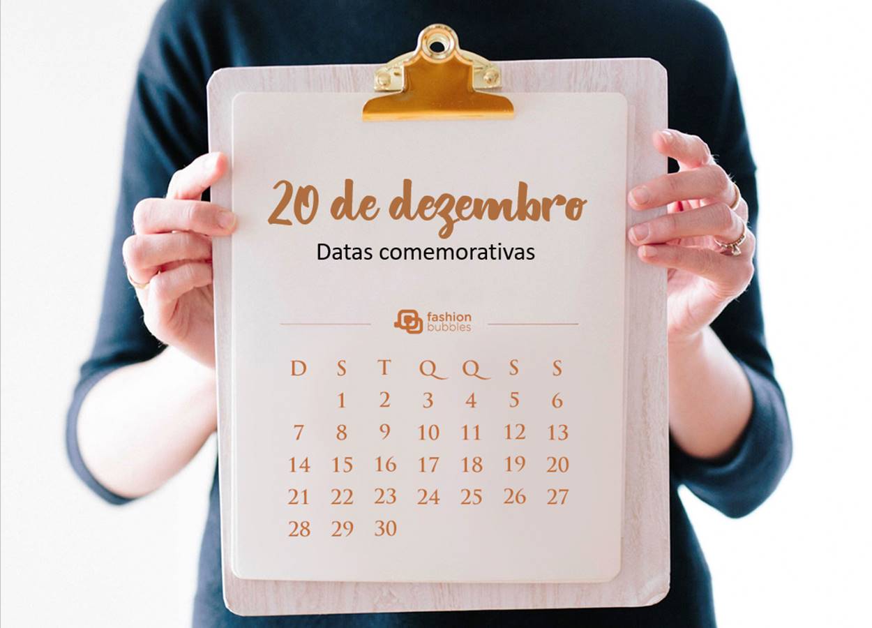 Foto de calendário com a data 20 de dezembro.