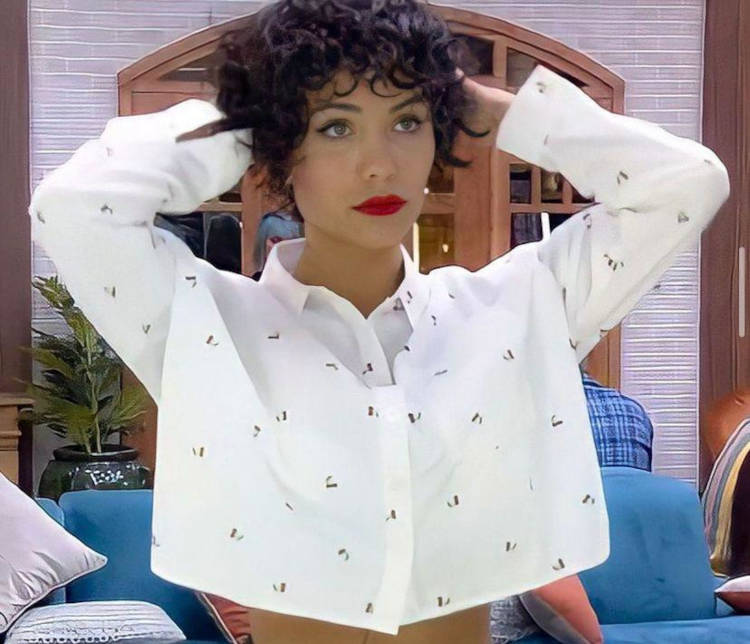 Aline Mineiro com cabelo curto em A Fazenda Aline Mineiro com cabelo curto em a Fazenda