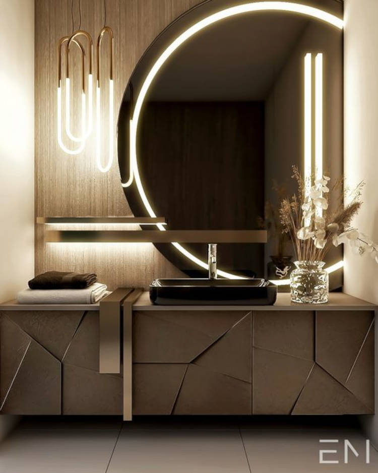 Lavabo de luxo.
