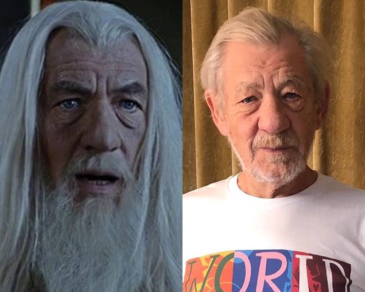 Ian McKellen, ator de "Senhor dos Anéis: O Retorno do Rei", filme. Foto de Ian McKellen