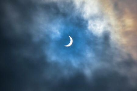 Lua Minguante no Ano Novo.