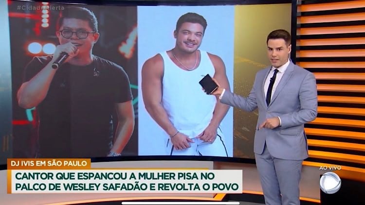 Luiz Bacci, Wesley Safadão, DJ Ivis, Cidade Alerta, Record TV