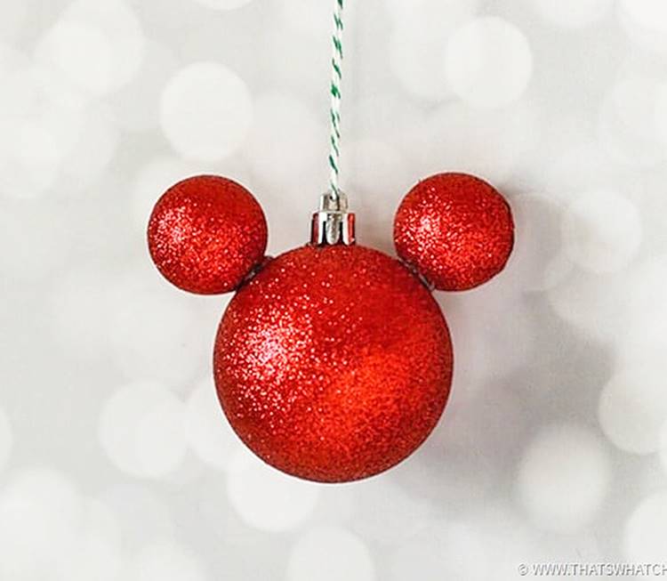 Foto de bolas de Natal Mickey.