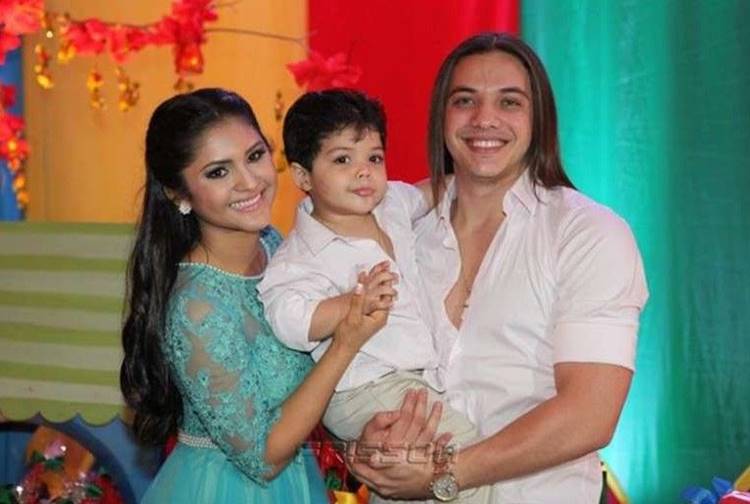 Mileide Mihaile, influenciadora, Yudhy Lima, seu filho, e Wesley Safadão, cantor e seu ex-marido. Foto de Mileide Mihaile, Yudhy e Wesley Safadão.