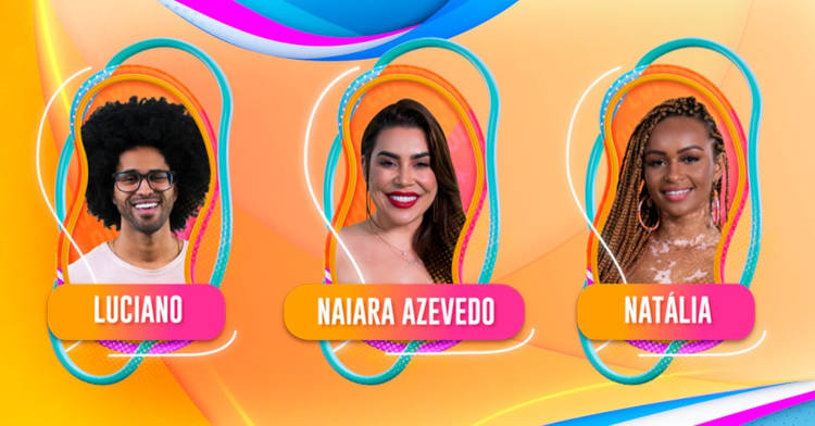 1º Paredão BBB 22 conta com Luciano, Naiara Azevedo e Natália 1º Paredão BBB 22