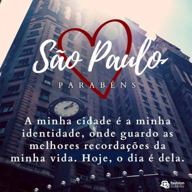 São Paulo, Parabéns!