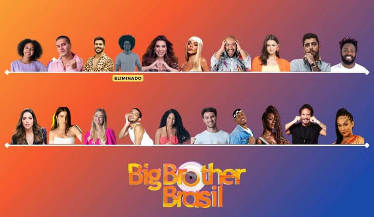 Foto com todos os participantes do BBB 22.