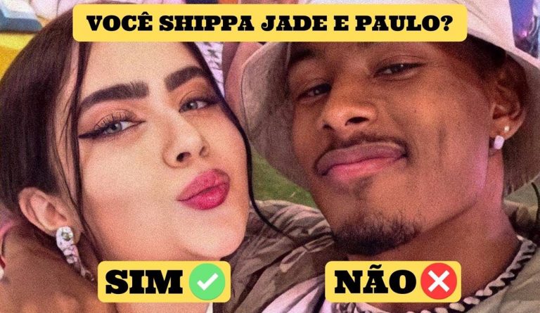 Foto de Jade Picon e Paulo André.