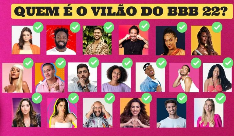 Foto com os 19 participantes do BBB 22.