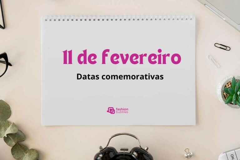 Prancheta com a data 11 de fevereiro.