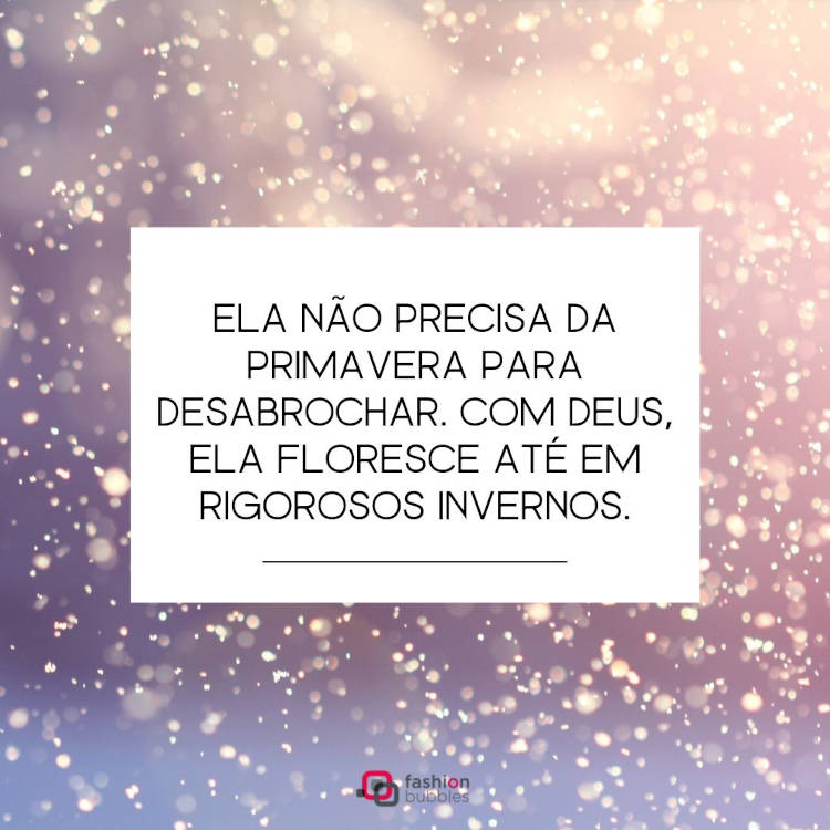 Frase sobre não precisar da primavera