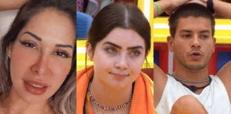 Maíra Cardi, Jade Picon e Arthur Aguiar, BBB 22