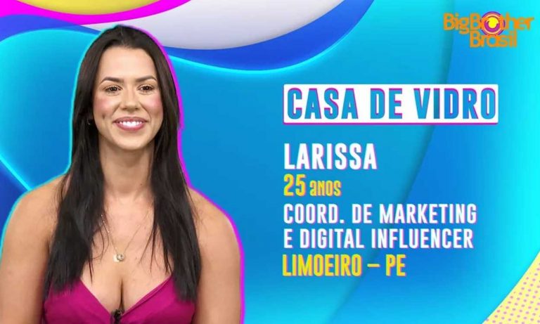 Quem é Larissa Tomásia, do BBB 22?