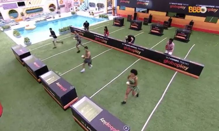 1.Brunna Gonçalves e Eliezer; 2. Douglas Silva e Natália; 3. Paulo André e Pedro Scooby; 4. Arthur Aguiar e Tiago Abravanel. prova do anjo rodada final