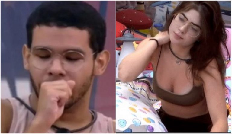 Vyni e Jade fazem teste de covid.