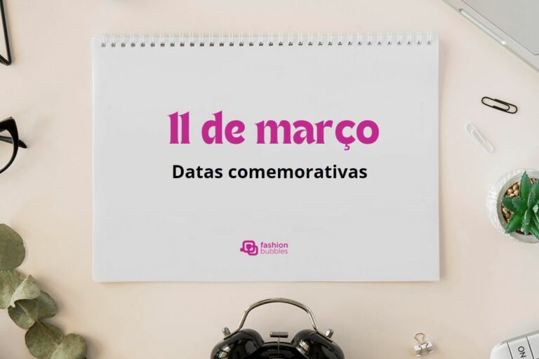 Folha branca com a data 11 de março.