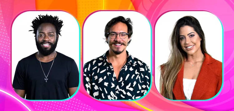 Douglas, Eliezer e Laís no paredão Paredão da nona semana