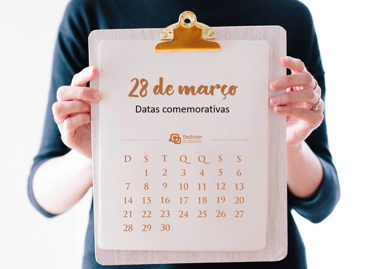 Foto de calendário com a data 28 de março.