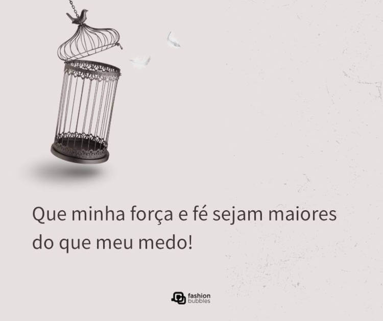 Mensagem de força e fé