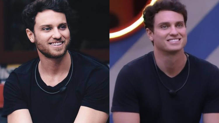 Lucas Bissoli com e sem barba Lucas sem barba