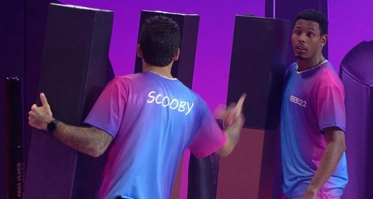 Pedro Scooby e Paulo André na Prova do Líder do BBB 22