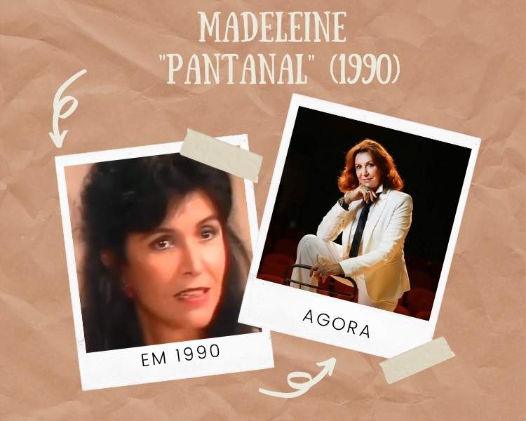 Ítala Nandi de "Pantanal" em 1990 e agora. Foto de Ítala Nandi, Madeleine de "Pantanal" (1990).