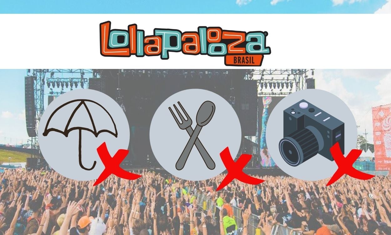 O que não pode levar no Lollapalooza