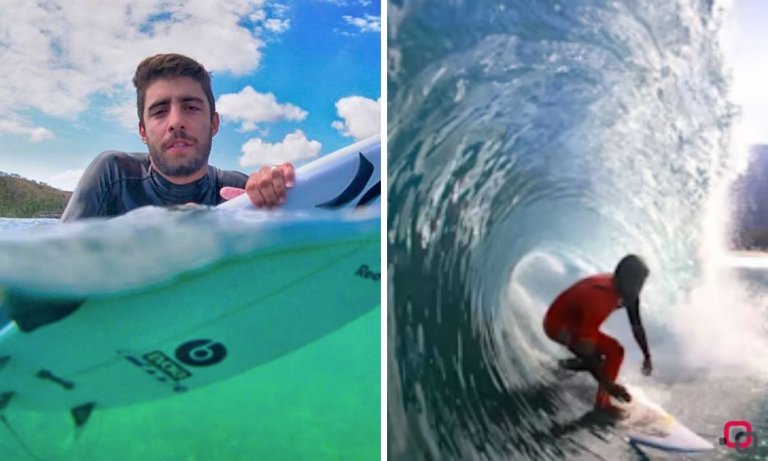 Pedro Scooby surfando