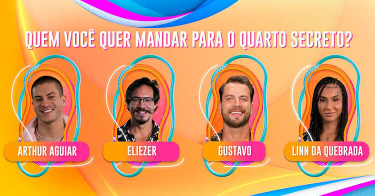 12º Paredão do BBB 22: Arthur Aguiar, Eliezer, Gustavo e Linn da Quebrada 12º Paredão do BBB 22