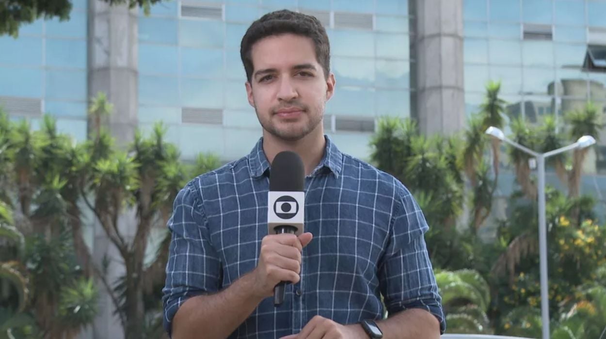 O repórter da TV Globo Gabriel Luiz