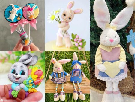 5 ideias de coelhos artesanais para vender ou presentear.