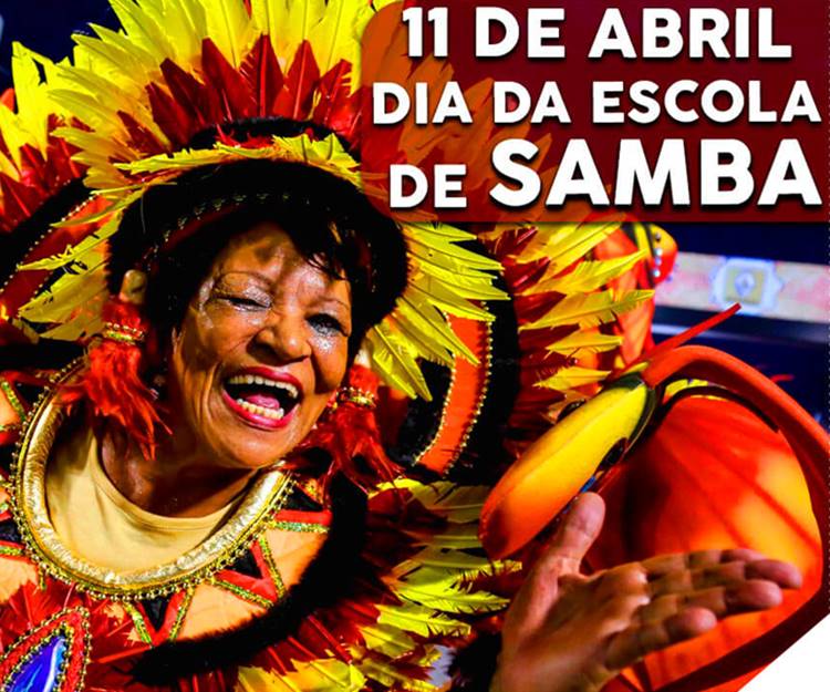 Foto sobre o Dia da Escola de Samba - 11 de abril.