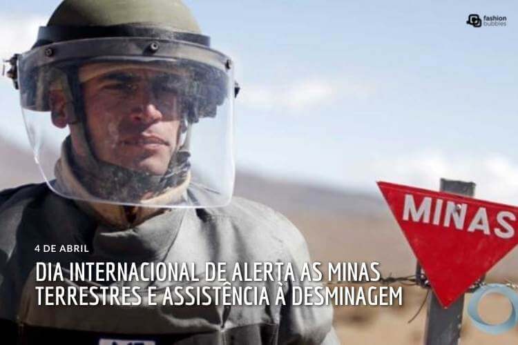 Foto sobre o Dia Internacional de Alerta as Minas Terrestres e Assistência à Desminagem.