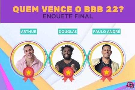 Final + Votação Enquete BBB 22 Gshow: Arthur, Douglas ou PA, quem ganha?