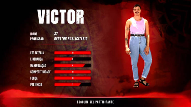 Perfil de Victor Hugo de Castro. Perfil do participante.