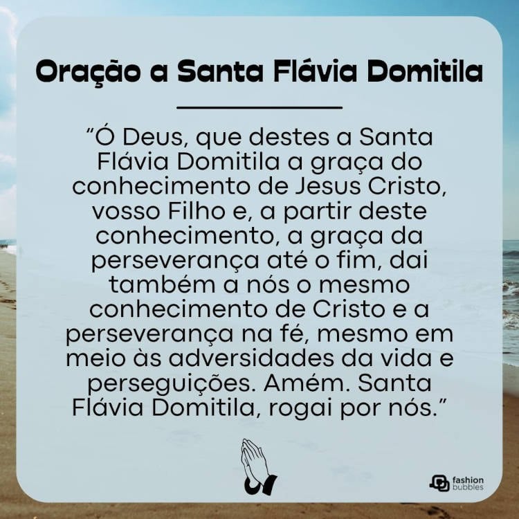 Oração a Santa Flávia Domitila