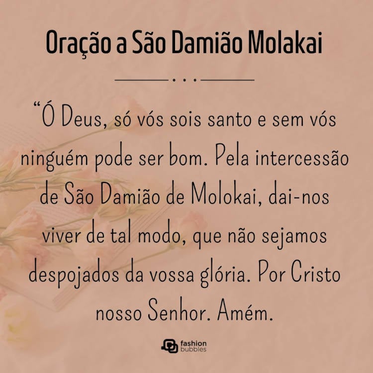 Oração a São Damião Molakai