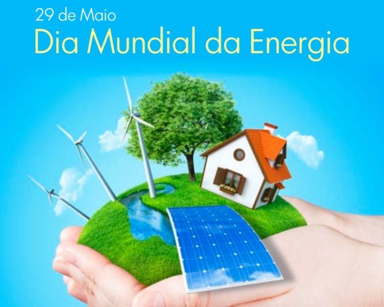 Card virtual sobre Dia Mundial da Energia.
