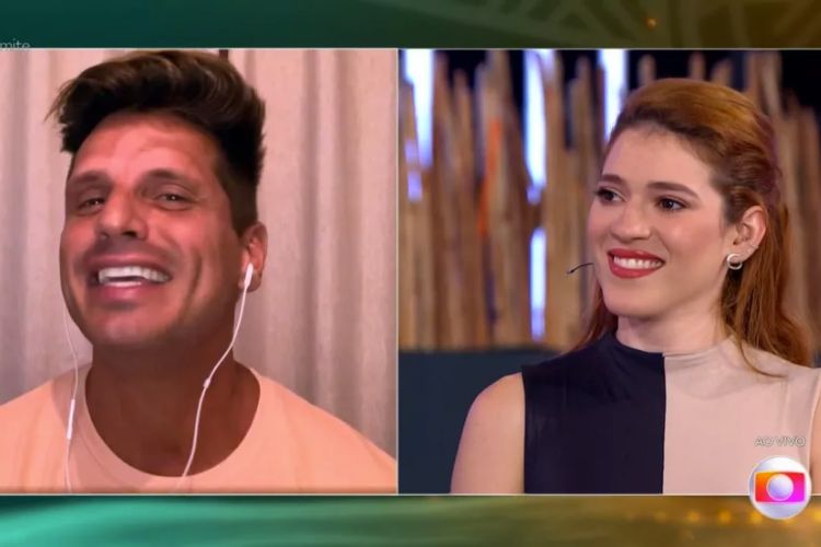 Ana Clara e Fernando Fernandes no programa A Eliminação