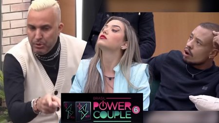 Power Couple – Bate-boca em votação faz pai de MC Gui soltar palavrão e irritar Galisteu
