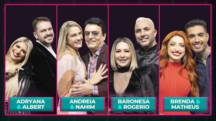 Power Couple, Nahim e Andreia, DR, Baronesa e Rogério, Brenda e Matheus, Adryana e Albert